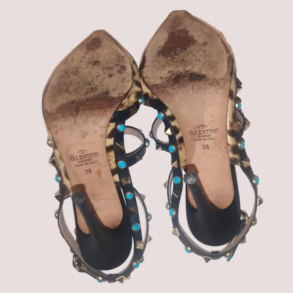 Valentino Garavani Rockstud Leopard Stilettos !!! - Picture 10 of 11